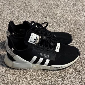 Adidas NMD R1 Black and White Shoes